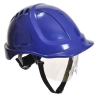 Casque de chantier à visière rétractable Endurance Plus Bleu royal – Portwest PW54