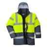 Parka haute visibilité bicolore imperméable classe 3 Jaune – Portwest S466