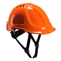 Casque de chantier ABS non ventilé avec harnais textile Orange – Portwest PS54