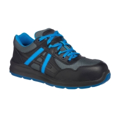 Basket de sécurité composite sans métal S1P style trainer Noir/bleu – Portwest FT60