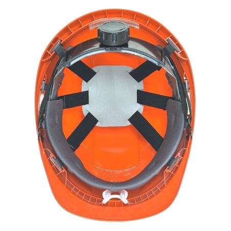 Casque de chantier à visière rétractable Endurance Plus Orange – Portwest PW54