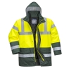 Parka haute visibilité bicolore imperméable classe 3 Jaune/vert – Portwest S466