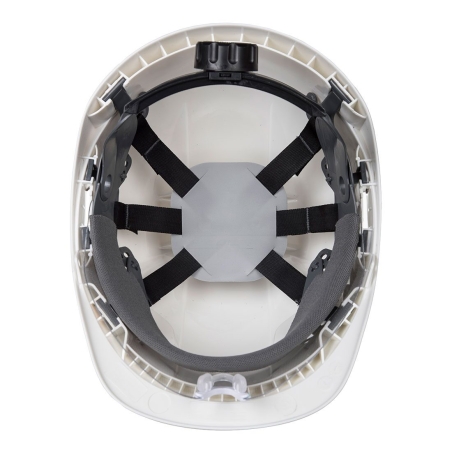 Casque de chantier à visière rétractable Endurance Plus Blanc – Portwest PW54
