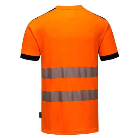 T-shirt haute visibilité bandes segmentées classe 2 Orange/noir – Portwest T181