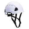 Casque alpiniste ventilé travaux en hauteur et escalade Blanc – Portwest PS73