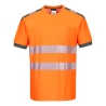 T-shirt haute visibilité bandes segmentées classe 2 Orange/gris – Portwest T181