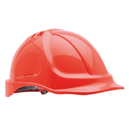 Casque de chantier à visière rétractable Endurance Plus Rouge – Portwest PW54