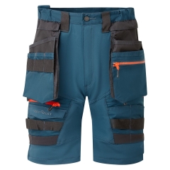 Bermuda de travail holster poches amovibles stretch 4X Bleu metro – Portwest DX444