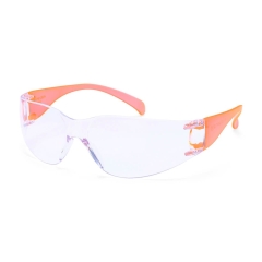 Lunette de protection enveloppante monobloc légère Incolore/oran hv – Portwest PW32
