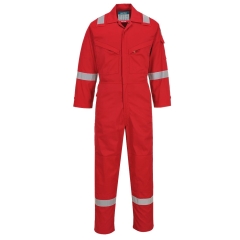 Combinaison de travail légère ignifugée antistatique 280g Rouge – Portwest FR28