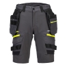 Bermuda de travail holster poches amovibles stretch 4X Gris métal – Portwest DX444