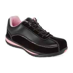 Basket de sécurité femme S1P HRO légère et confortable Noir/rose – Portwest FW39