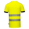 T-shirt haute visibilité bandes segmentées classe 2 Jaune/noir – Portwest T181