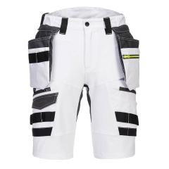 Bermuda de travail holster poches amovibles stretch 4X Blanc – Portwest DX444