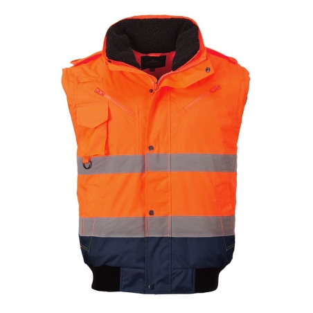 Blouson bomber haute visibilité 3-en-1 bicolore classe 3 Orange/marine – Portwest C465