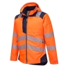 Parka haute visibilité hiver isolante classe 3 Orange/marine – Portwest T400