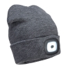 Bonnet acrylique avec éclairage LED rechargeable USB Gris – Portwest B029