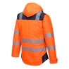 Parka haute visibilité hiver isolante classe 3 Orange/marine – Portwest T400