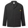 Veste de laboratoire antistatique ESD boutons pressions Noir – Portwest AS18