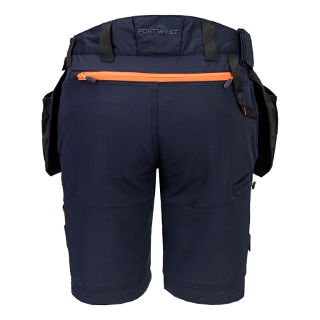 Bermuda de travail holster poches amovibles stretch 4X Marine – Portwest DX444