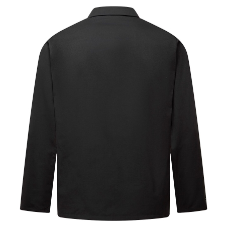 Veste de laboratoire antistatique ESD boutons pressions Noir – Portwest AS18