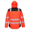Parka haute visibilité hiver isolante classe 3 Rouge/noir – Portwest T400