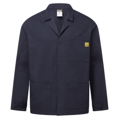 Veste de laboratoire antistatique ESD boutons pressions Marine – Portwest AS18