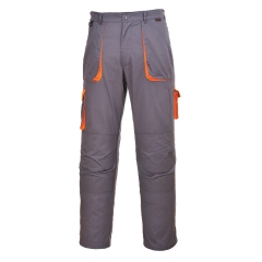 Pantalon de travail multipoches coton avec poches genouillères Gris – Portwest TX11