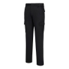Pantalon de travail slim stretch multipoches Noir – Portwest S231