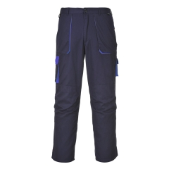 Pantalon de travail multipoches coton avec poches genouillères Marine – Portwest TX11NAT