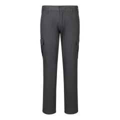Pantalon de travail slim stretch multipoches Gris métal – Portwest S231