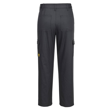 Pantalon femme antistatique ESD pour environnements électroniques Gris zoom – Portwest AS12
