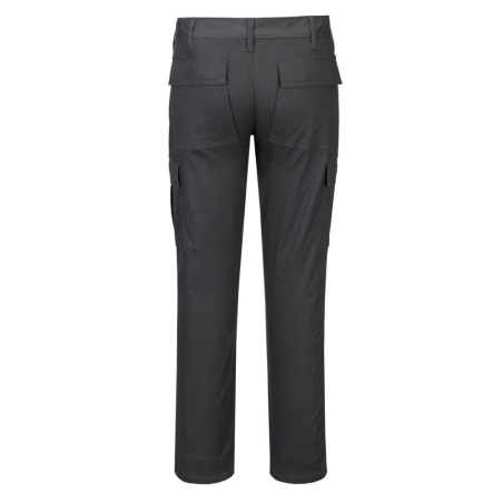 Pantalon de travail slim stretch multipoches Gris métal – Portwest S231
