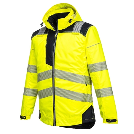 Parka haute visibilité hiver isolante classe 3 Jaune/noir – Portwest T400