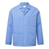 Veste de laboratoire antistatique ESD boutons pressions Bleu hamilton – Portwest AS18