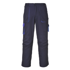 Pantalon de travail multipoches coton avec poches genouillères Marine – Portwest TX11NAR