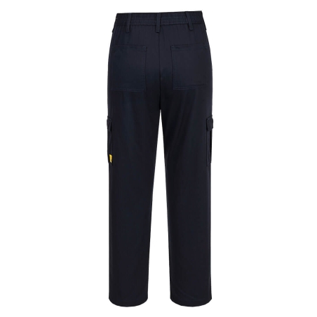 Pantalon femme antistatique ESD pour environnements électroniques Marine – Portwest AS12NVR
