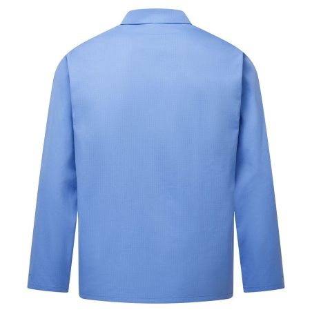 Veste de laboratoire antistatique ESD boutons pressions Bleu hamilton – Portwest AS18