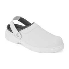 Sabot de sécurité microfibre SB avec sangle arrière amovible Blanc – Portwest FW82