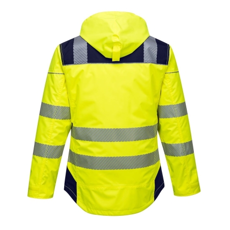 Parka haute visibilité hiver isolante classe 3 Jaune/marine – Portwest T400