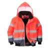 Blouson bomber haute visibilité 3-en-1 bicolore classe 3 Rouge/marine – Portwest C465