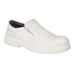 Mocassin de sécurité S2 embout acier antiglissement Blanc – Portwest FW81