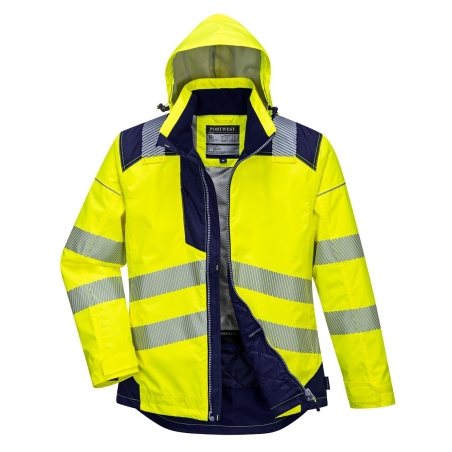 Parka haute visibilité hiver isolante classe 3 Jaune/marine – Portwest T400