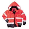 Blouson bomber haute visibilité 3-en-1 bicolore classe 3 Rouge/marine – Portwest C465