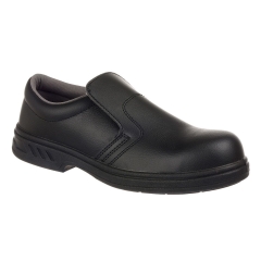 Mocassin de sécurité S2 embout acier antiglissement Noir – Portwest FW81