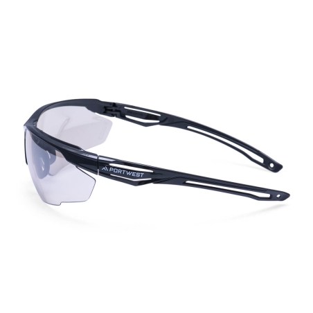 Lunettes de sécurité demi-monture légère et flexible Mirroir – Portwest PS36, sachet de 12