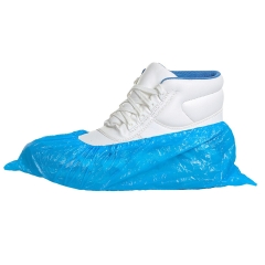 Couvre-chaussures usage unique en polyéthylène élastiqué Bleu – Portwest D340, boîte de 100 pièces