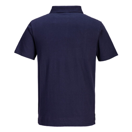 Polo jersey léger coupe ajustée col tricoté Marine – Portwest L210, boîte de 48 pièces