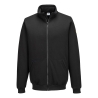 Sweat-shirt zippé antistatique ESD en coton et fibre de carbone Noir – Portwest AS25