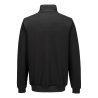 Sweat-shirt zippé antistatique ESD en coton et fibre de carbone Noir – Portwest AS25